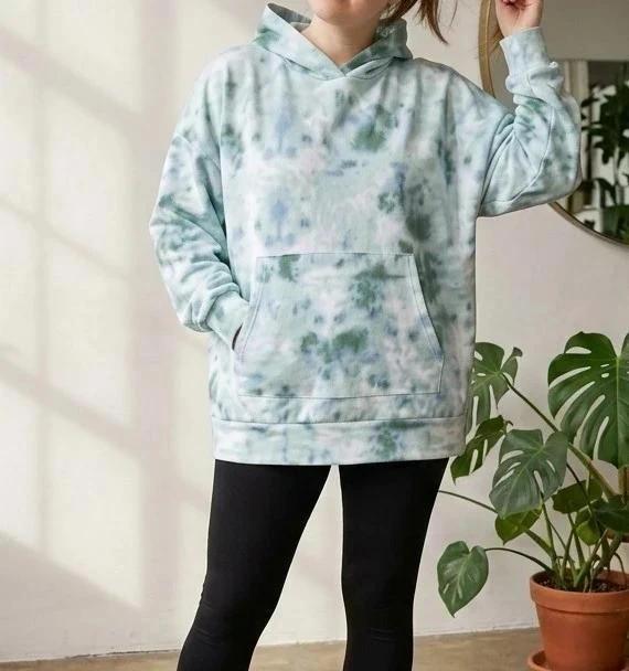 ✨ Sudadera Oversize ZARA Tie-Dye Verde/Azul Talla S (Impecable) 🎨 – photo 4